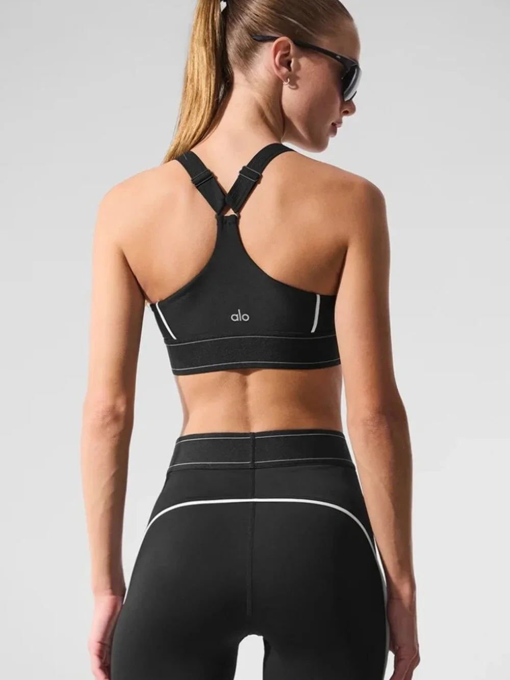 Airlift Suit Up Bra Black/White Small
